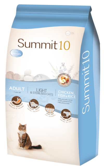 Croquettes chat Light SUMMIT 10 en 3 kg