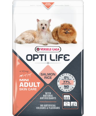 Croquette OPTI LIFE Adulte Skin Care  - 2,5Kgs - saumon